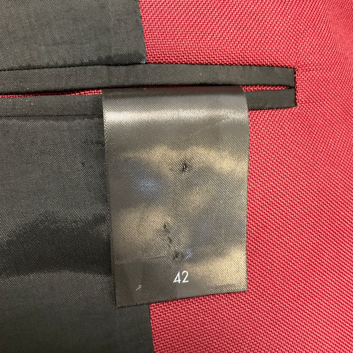 Sapio Bordeaux Red Collarless Blazer
