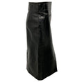 Load image into Gallery viewer, Khaite Black Patent Lambskin Leather Midi Pencil Skirt
