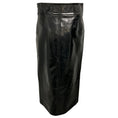 Load image into Gallery viewer, Khaite Black Patent Lambskin Leather Midi Pencil Skirt
