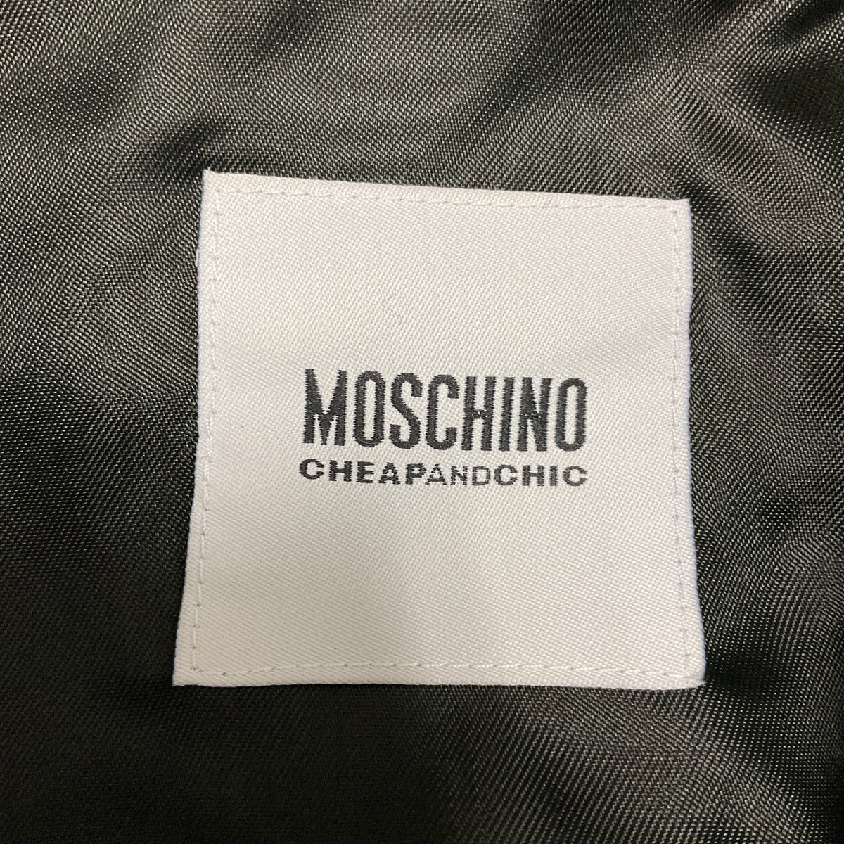 Moschino Cheap and Chic Black / White Short Sleeved Zip Front Tweed Jacket