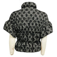 Load image into Gallery viewer, Moschino Cheap and Chic Black / White Short Sleeved Zip Front Tweed Jacket
