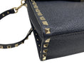 Load image into Gallery viewer, Valentino Blue Leather Top Handle Rockstud Handbag
