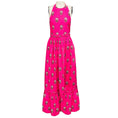 Load image into Gallery viewer, Rhode Pink Printed Cotton Halter Maxi Dress
