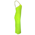 Load image into Gallery viewer, Alex Perry Neon Yellow Zane Stretch Crepe Singlet Dress
