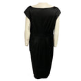 Load image into Gallery viewer, St. John Black Satin Midi Cocktail Dress
