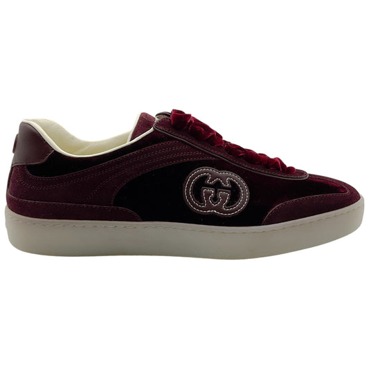 Gucci G75 Burgundy Velvet / Suede Sneakers