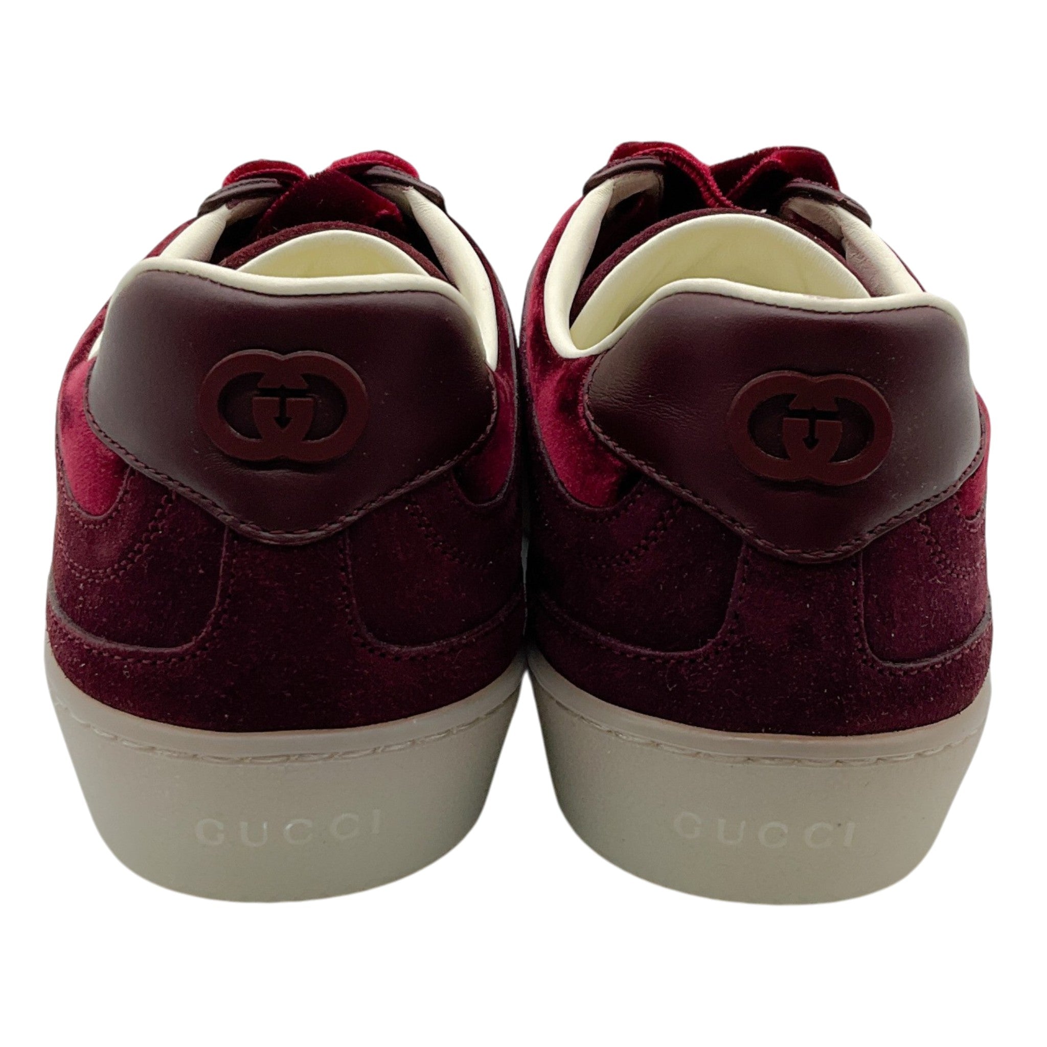 Gucci G75 Burgundy Velvet / Suede Sneakers