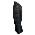 Load image into Gallery viewer, Alaia Black Nylon and Ribbed Knit Zip Front Puffer Coat
