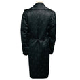 Load image into Gallery viewer, Costume National Black Metallic Reversible Houndstooth Jacquard Coat with Belt
