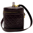 Load image into Gallery viewer, Chanel Burgundy Quilted Leather Vanity Case
