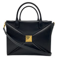 Load image into Gallery viewer, Valentino Black / Gold Medium One Stud Leather Handbag
