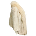 Load image into Gallery viewer, Etro Ivory Rabbit Fur Cape with Fox Fur Collar and Silk Lining
