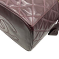 Load image into Gallery viewer, Chanel Burgundy Quilted Leather Vanity Case
