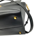 Load image into Gallery viewer, Valentino Black / Gold Medium One Stud Leather Handbag
