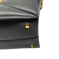 Load image into Gallery viewer, Valentino Black / Gold Medium One Stud Leather Handbag
