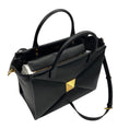 Load image into Gallery viewer, Valentino Black / Gold Medium One Stud Leather Handbag
