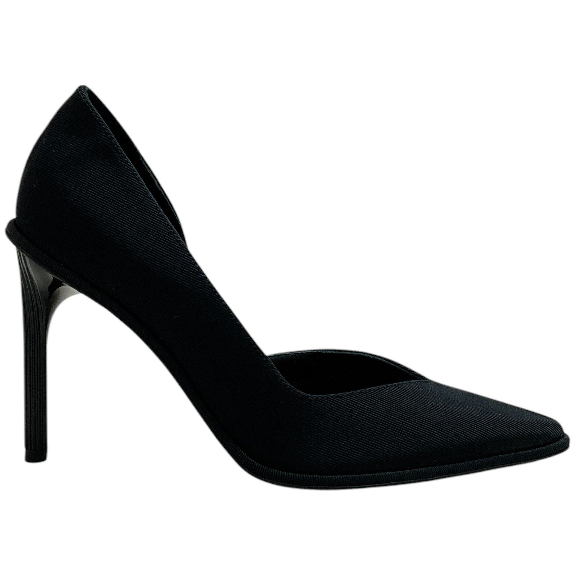 Lanvin Black Grosgrain Elegant Femme Pumps