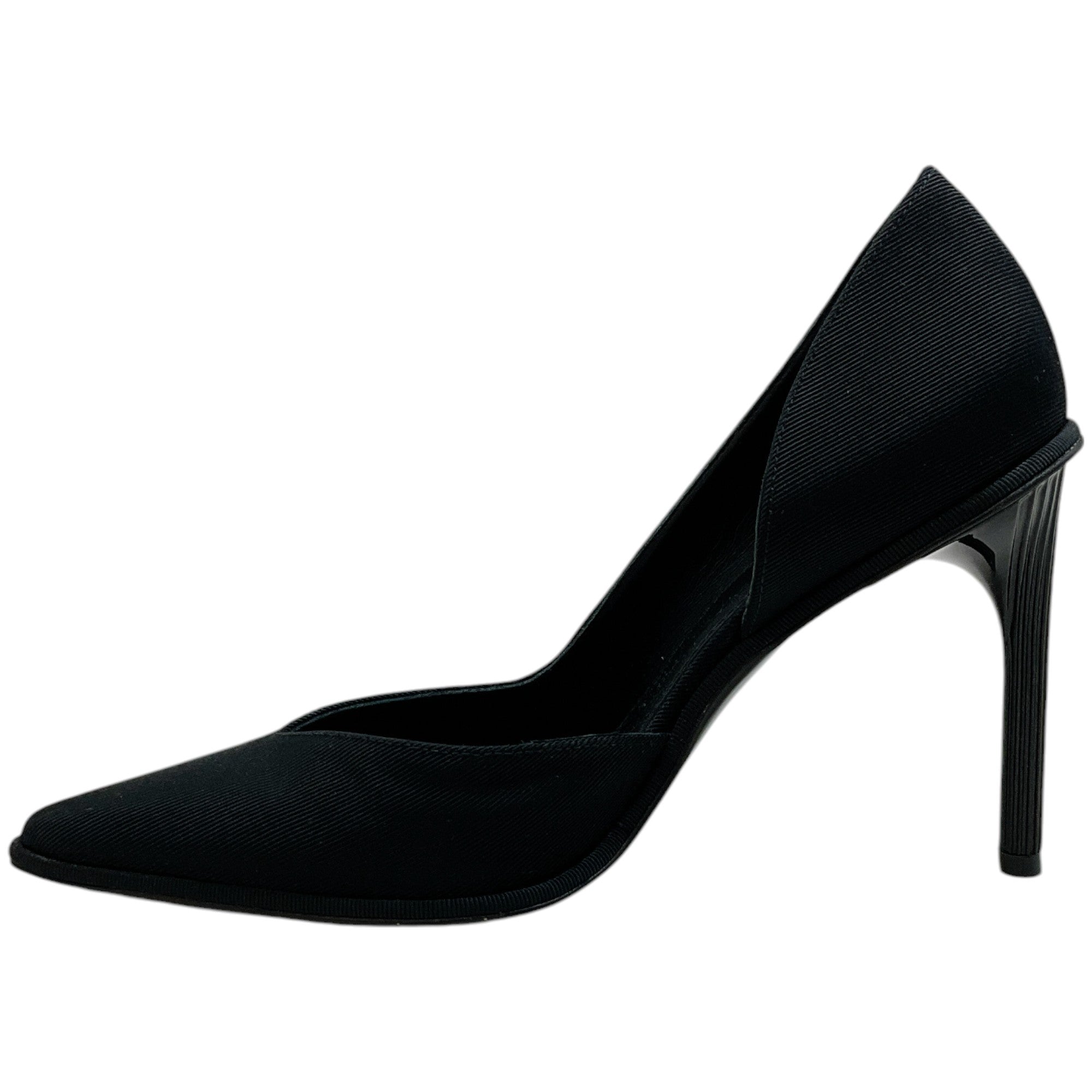 Lanvin Black Grosgrain Elegant Femme Pumps