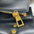 Load image into Gallery viewer, Valentino Black / Gold Medium One Stud Leather Handbag
