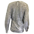 Load image into Gallery viewer, Isabel Marant Silver Metallic Sequined Long Sleeved Top
