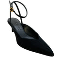 Load image into Gallery viewer, Lanvin Black Grosgrain Ankle Strap Pumps

