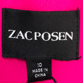 Load image into Gallery viewer, Zac Posen Hot Pink Pleated Sleeveless V-Neck Chiffon Gown / Formal Dress
