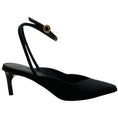 Load image into Gallery viewer, Lanvin Black Grosgrain Ankle Strap Pumps
