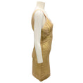 Load image into Gallery viewer, Herve Leger Gold Champagne Ari Bandage Mini Dress
