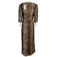 Load image into Gallery viewer, Rixo Tan / Black Karen Leopard Print Crepe Midi Dress
