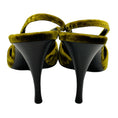 Load image into Gallery viewer, Saint Laurent Chartreuse Crushed Velvet Blade Slingback Pumps
