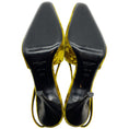 Load image into Gallery viewer, Saint Laurent Chartreuse Crushed Velvet Blade Slingback Pumps
