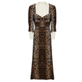 Load image into Gallery viewer, Rixo Tan / Black Karen Leopard Print Crepe Midi Dress
