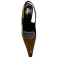 Load image into Gallery viewer, Saint Laurent Vernice Gloss Dune 110 Slingback Pumps

