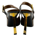 Load image into Gallery viewer, Saint Laurent Vernice Gloss Dune 110 Slingback Pumps
