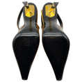 Load image into Gallery viewer, Saint Laurent Vernice Gloss Dune 110 Slingback Pumps
