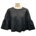 Load image into Gallery viewer, Tibi Black Peplum Crop Jacket
