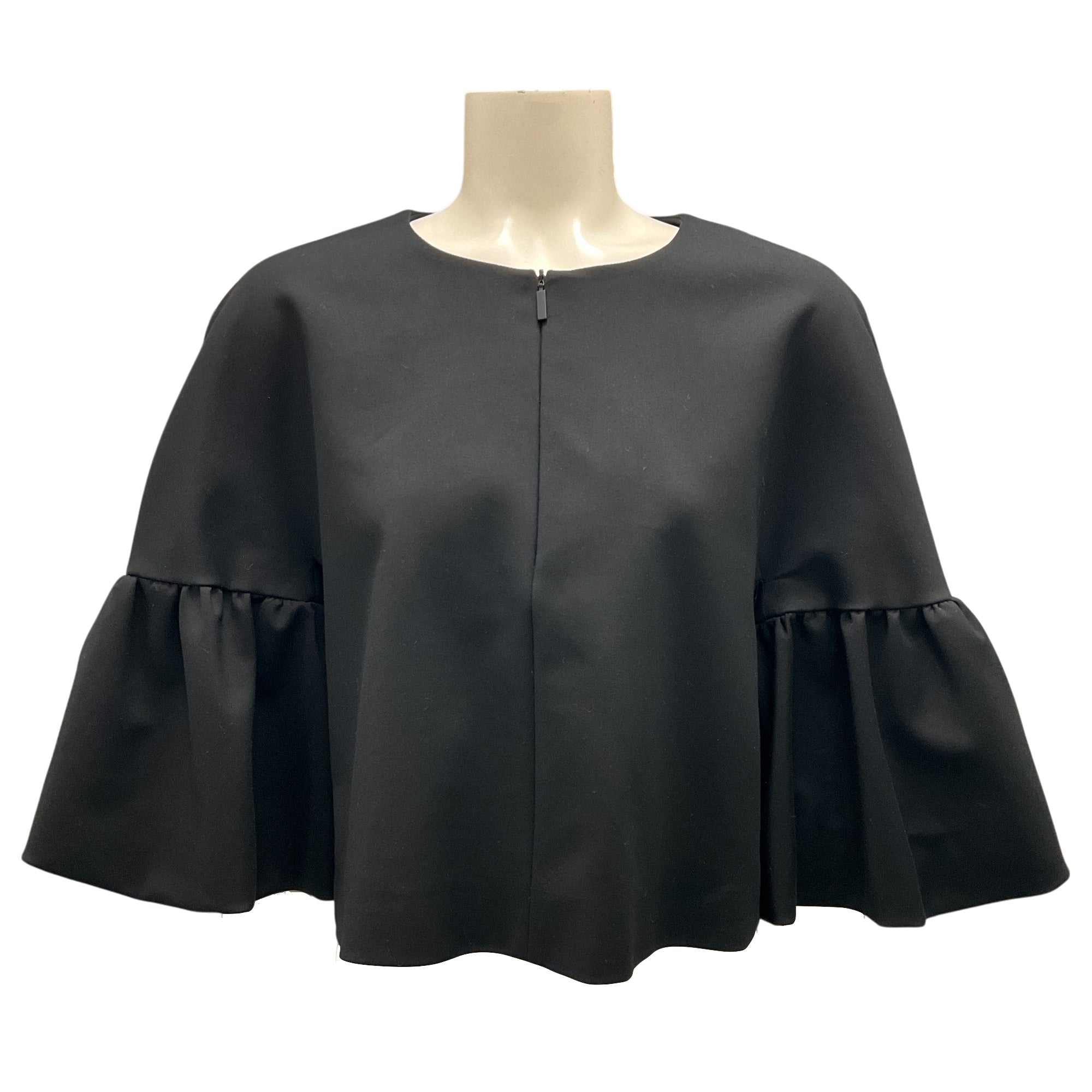 Tibi Black Peplum Crop Jacket