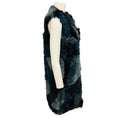 Load image into Gallery viewer, Louis Vuitton Navy / Slate Blue / Black Silk Lined Lamb Shearling, Rabbit Fur, and Mink Fur Vest with Calfskin Leather Details
