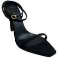 Load image into Gallery viewer, Lanvin Black Grosgrain Elegant Femme Sandals

