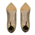 Load image into Gallery viewer, Miu Miu Gold Metallic Glitter Pumps
