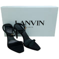 Load image into Gallery viewer, Lanvin Black Grosgrain Elegant Femme Sandals
