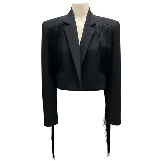 Pinko Black Samoa Spencer Crepe Jacket