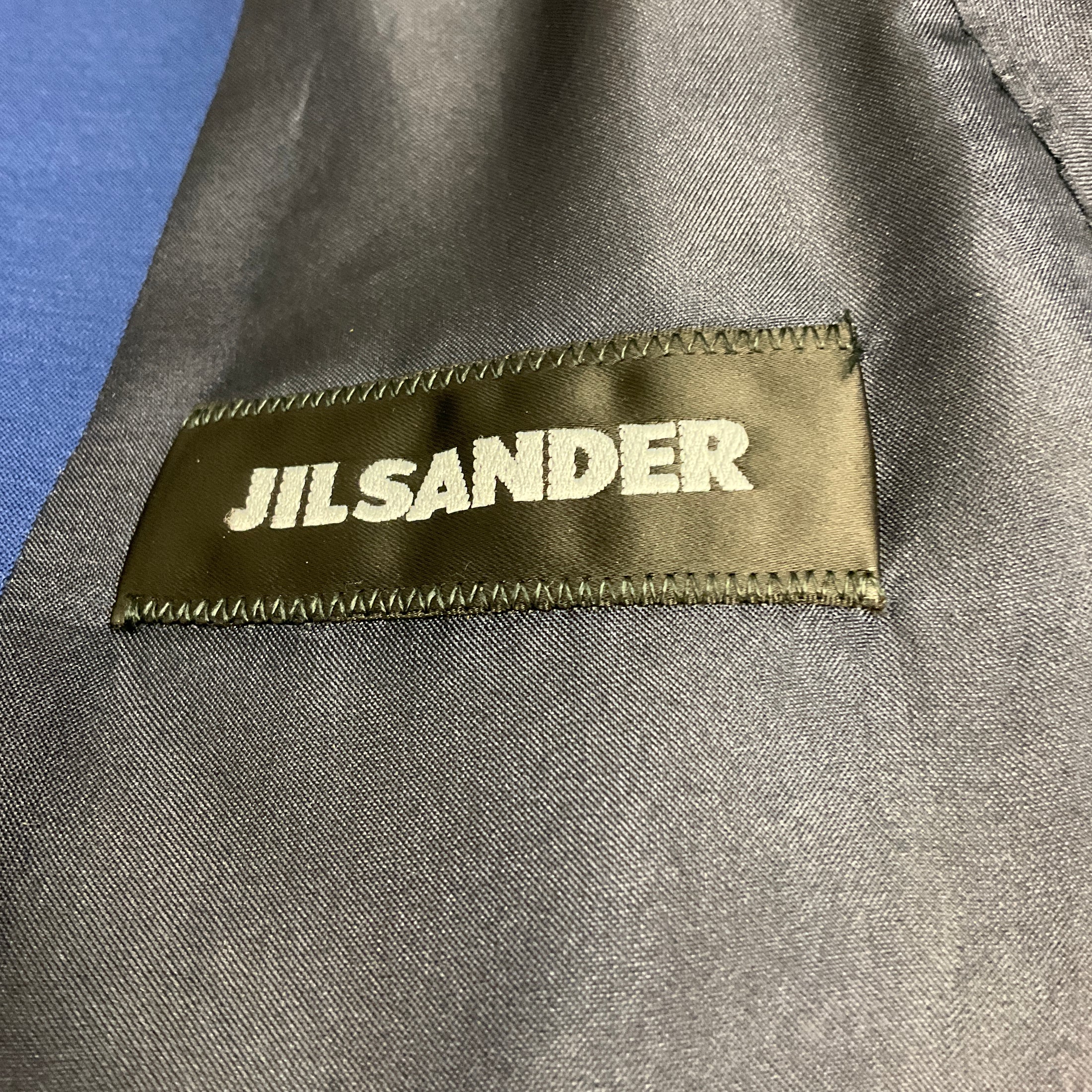Jil Sander Blue Wool and Silk Tailor Made Blazer