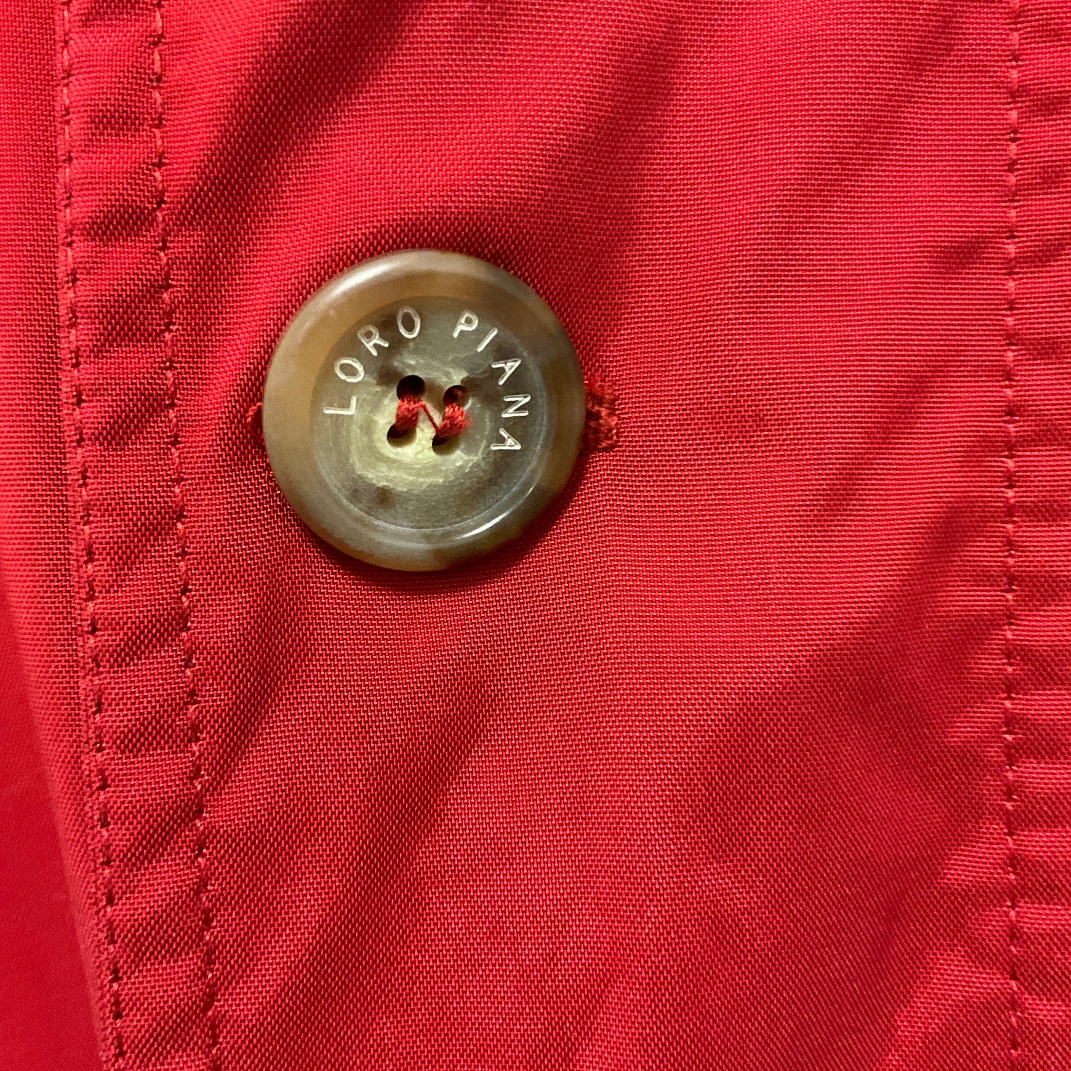 Loro Piana RARE Red Vintage 1992 Limited Edition Olympics Horsey Storm System Nylon Jacket