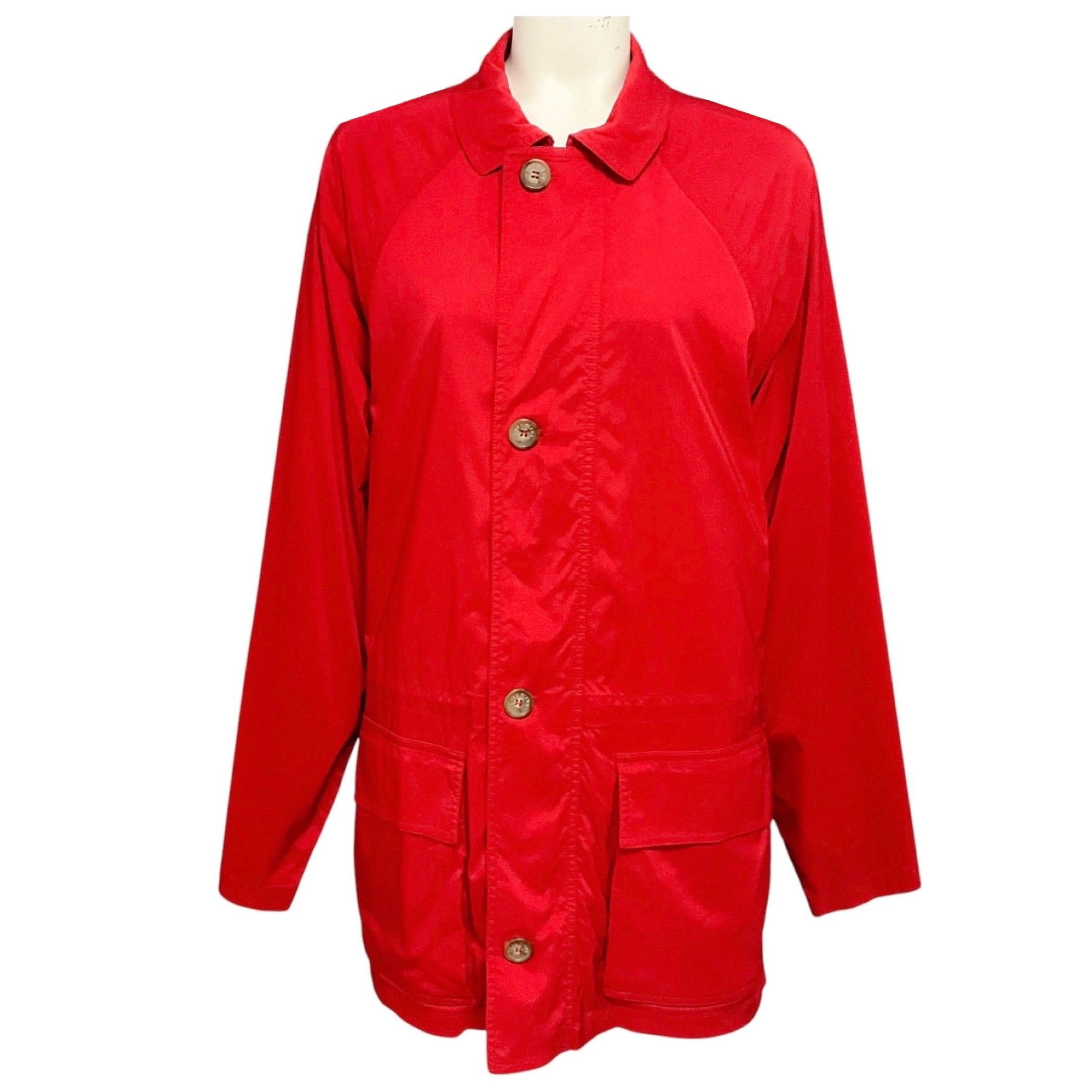 Loro Piana RARE Red Vintage 1992 Limited Edition Olympics Horsey Storm System Nylon Jacket