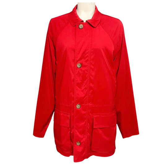 Loro Piana RARE Red Vintage 1992 Limited Edition Olympics Horsey Storm System Nylon Jacket