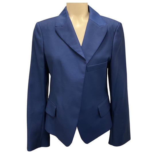 Jil Sander Blue Wool and Silk Tailor Made Blazer