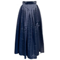 Load image into Gallery viewer, Chanel Vintage Navy Blue Silk Ball Skirt

