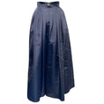 Load image into Gallery viewer, Chanel Vintage Navy Blue Silk Ball Skirt

