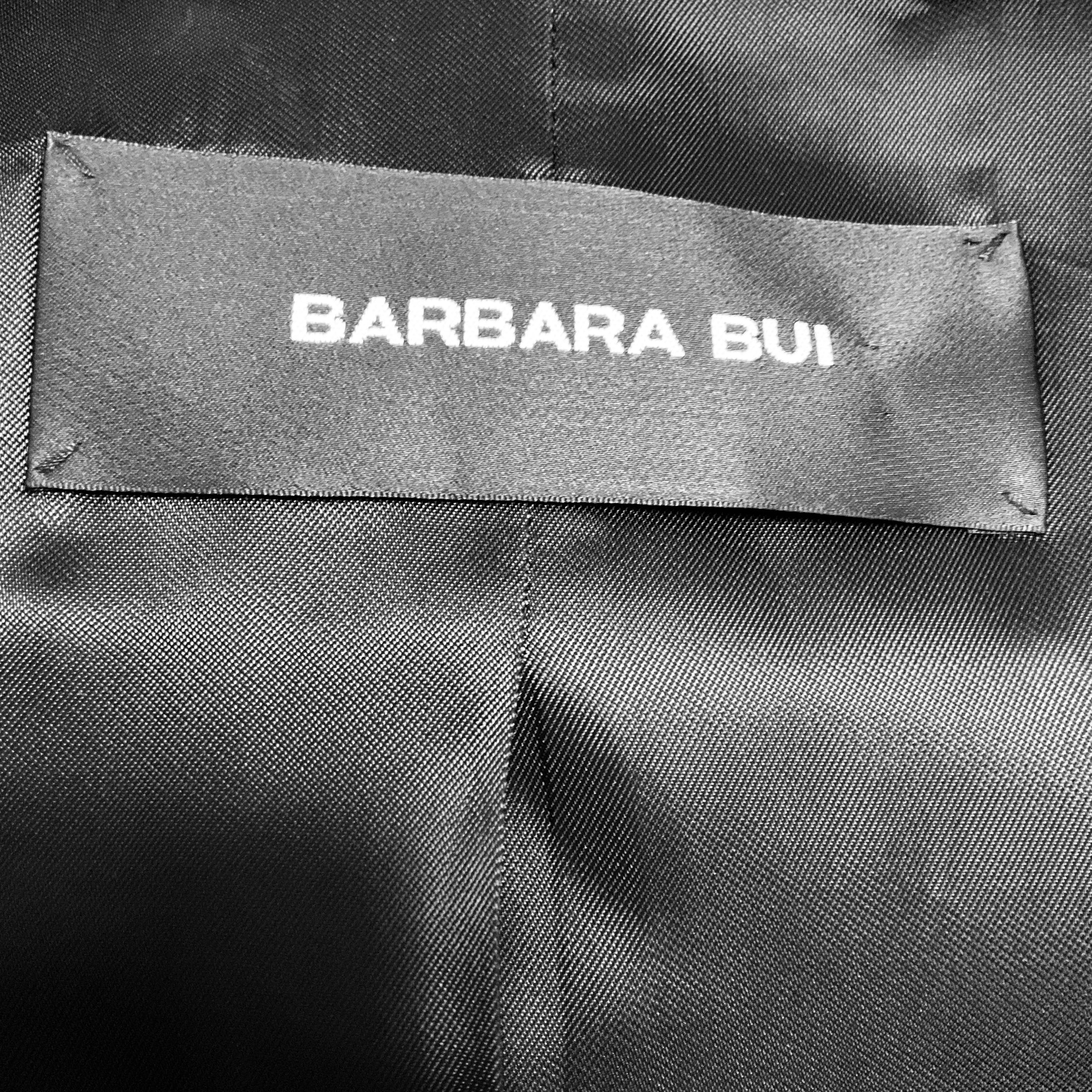 Barbara Bui Hot Pink Tailored One Button Crepe Blazer Jacket